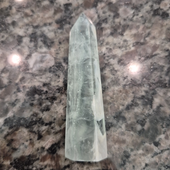 Natural Fluorite Crystal Point Obelisk Tower #K - Picture 9 of 10